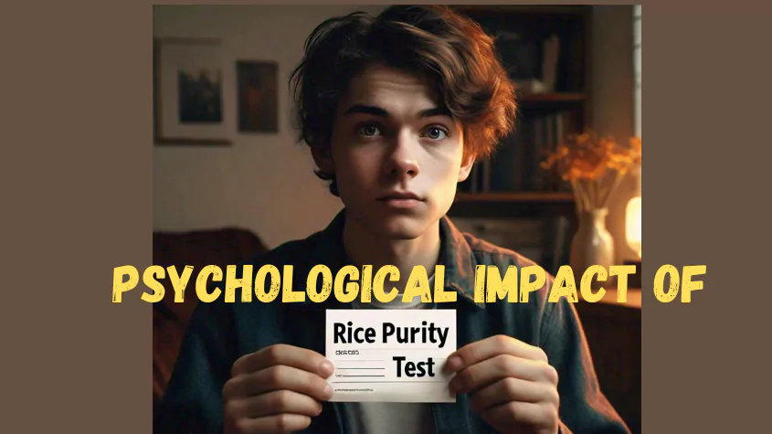 a man holding a sign, Psychological Impact of the Rice Purity Test fetured image